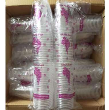 gelas cup plastik kopi cap anggur