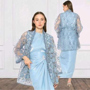 Kebaya Biru Kebaya Wisuda Kebaya Modern Kebaya Premium Setelan Kebaya Wanita