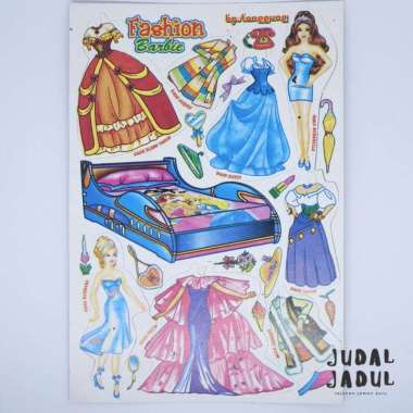 Bongkar Pasang Boneka Kertas Barbie Jadul By JudalJadul