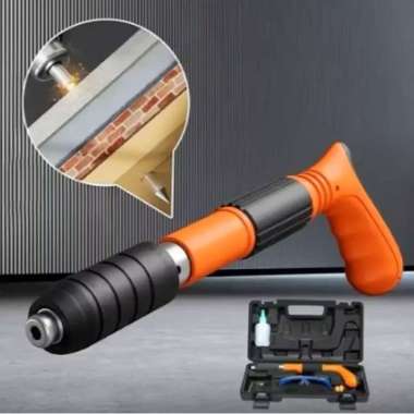 1 SET Tool Box Mini Stampset Ramset T500 Alat Tembak Paku 7.3 MM Beton Besi Baja Tembok Dinding Plaf