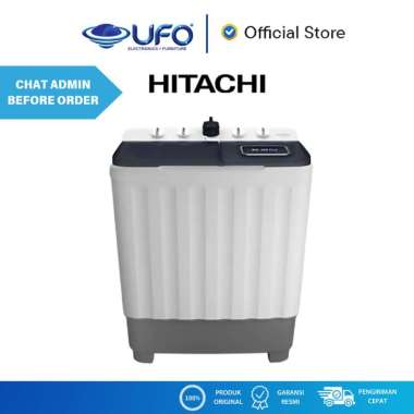 HITACHI LTT09JWTMRG/COR MESIN CUCI 2 TABUNG 9KG INVERTER Red