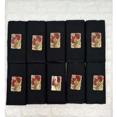PAKET PER 10 PCS GROSIRAN SARUNG WADIMOR 10 PCS HITAM POLOS