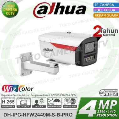 KAMERA CCTV POE IP CAMERA DAHUA 4MP 2K BUILD IN MIC OUTDOOR COLORVU