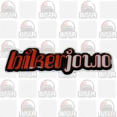 Bikerjowo Sticker Aksara 3D Timbul - Merchandise Bikerjowo Stiker Motor