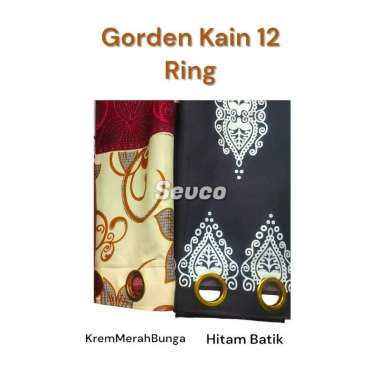 Gorden Kain 12 Ring / Gorden Jendela Gorden Ring Ruang Tamu