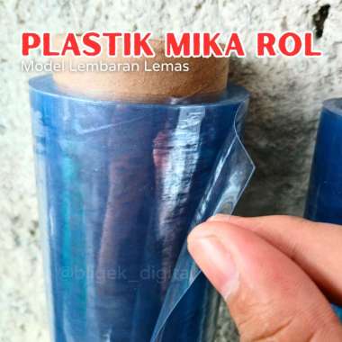 Plastik Taplak Meja "Lemas" / Plastik Mika Roll PVC Bening Tebal 010