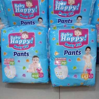BABY HAPPY PANTS KEMASAN JUMBO [ SIZE M48 & L42] M48