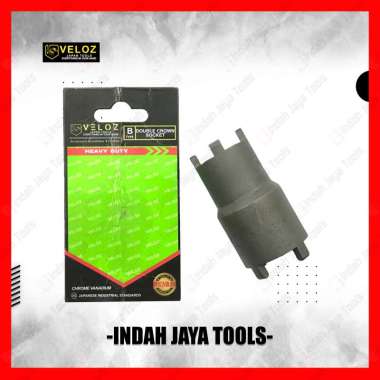 VELOZ Double Crown Socket - Kunci Mahkota Mur Kopling Treker Traker TYPE B