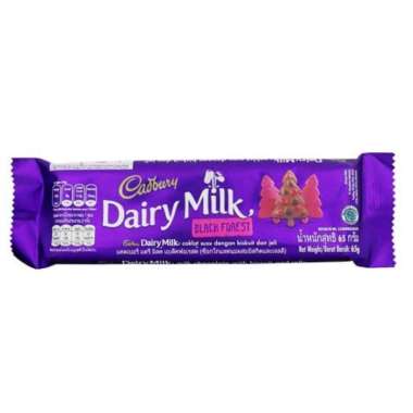 Promo Harga Cadbury Dairy Milk Black Forest 62 gr - Blibli