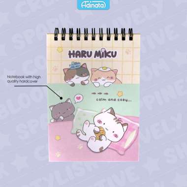 Haru Miku A6 Memo Spiral Notebook 2552-4308 - Adinata / Buku Catatan / Memo