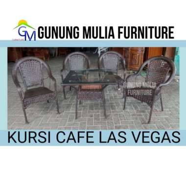Kursi Cafe / Kursi Taman / Kursi Teras Las Vegas 4 Person+Meja