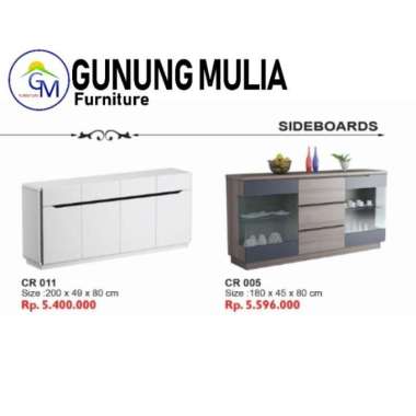 Buffet / Sideboards Sintano Bahan Kayu MDF model Minimalis marble 120