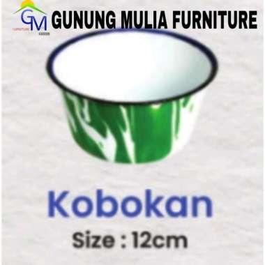Mangkok Sup / Mangkok Kobokan Motif Loreng Merk Panen Enamel Cookware Per Pcs