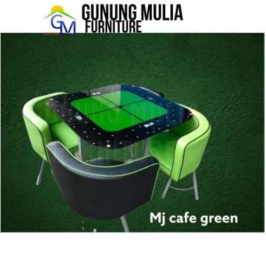 Set Meja Kursi Cafe / Meja Kursi Makan 1 Meja 4 Kursi Orange