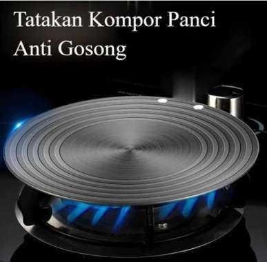 Tatakan Kompor Anti Gosong/ Plat Konduksi Panas Kompor/Tatakan Alas Panci 24 CM /Alas Panci Kompor