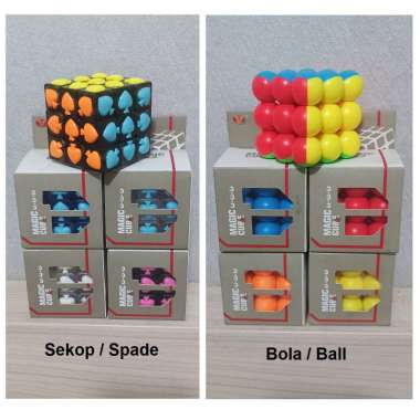 Rubik 3x3 YongJun Bola Sekop Magic Cube Yong Jun Ball Spade 3x3x3 Sekop / Spade