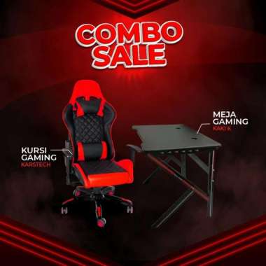 Promo Meja Gaming + Kursi Gaming Karstech