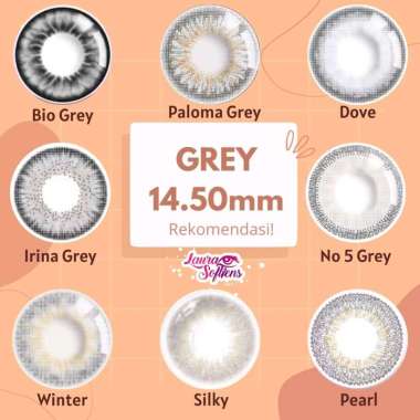 Softlens Grey 14.50 mm Normal Minus Rekomendasi Laura Softlens Minus Irina Grey