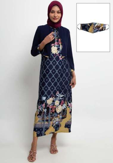 Arjuna Weda Gamis Alesha 27105011 - Biru Tua S