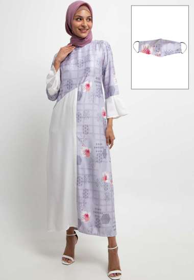 Arjuna Weda Gamis Batik Shiraa 27A103011 - Ungu S