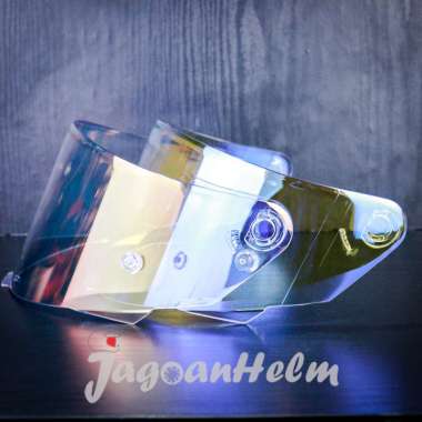 VISOR HELM KYT TTCOURSE | FLAT IRIDIUM CLEAR |KYT TT COURSE ORIGINAL Clear Red
