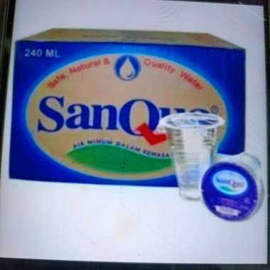 sanqua air mineral gelas 1 dus isi 48pcs