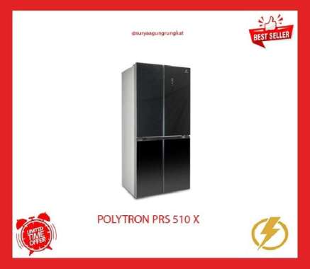 KULKAS POLYTRON 4 PINTU SIDE BY SIDE NEW BELLEZA INVERTER - PRS 510 X