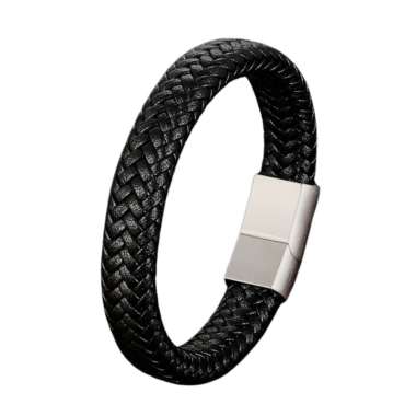 RODRIGUEZ GENUINE LEATHER BRACELET gelang tali gelang pria gelang kulit + FREE BREWYN POUCH WHITE