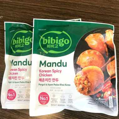 Bibigo Gyoza Ayam / Mandu Spicy Chicken Bibigo / Mandu Chicken korea Frozen food HALAL spicy chicken