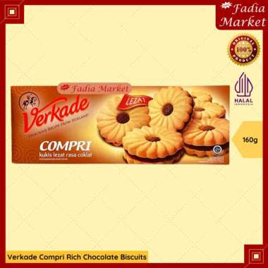 Verkade Compri Rich Chocolate Biscuits Snack Cemilan Rasa Coklat Lebaran Idul Fitri Ramadhan 160g