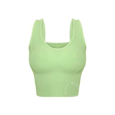 Wimiu Tanktop Tank Top Crop Top Sport Bra BH Sport BH Wanita Singlet Busa Tanktop100048 Green