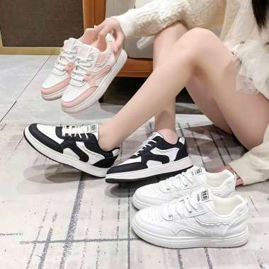 LURAD Sepatu Wanita Hangout Jalan Santai Natural Sepatu Cewek Sneakers Alas Rendah Anti Licin SS103 