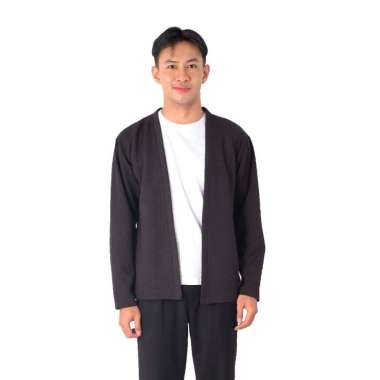 POSHBOY Carter Cardigan Hitam I Outer Pria I Atasan Lengan Panjang I Korea Fashion XXL