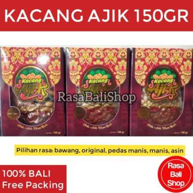 Kacang Ajik Bali, Kacang Krisna Bali, Kacang Original, Kacang Bawang - Pedas Manis Bawang