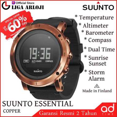 [ SALE ] Jam Tangan Pria Suunto Essential Smart Altimeter Barometer Compass Copper Made in Finland