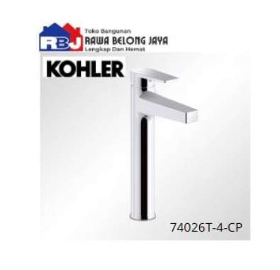 KOHLER Keran / Kran Air Taut Cold Water Tall Lavatory Faucet 74026T-4-CP / Kohler 74026T-4-CP Taut K