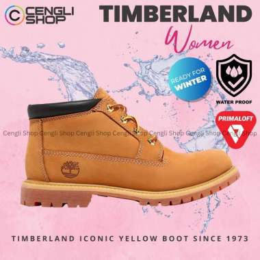 SEPATU BOOT TIMBERLAND WANITA ORIGINAL CHUKKA YELLOW BOOTS ICON ICONIC PREMIUM KULIT WATERPROOF TW77