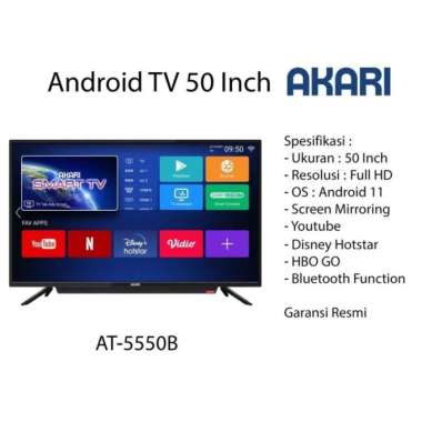 LED ANDROID TV 50INCH AKARI AT-5550B