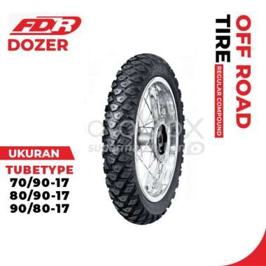 BAN MOTOR FDR DOZER UKURAN 70/90 80/90 90/80 RING 17 TUBETYPE BAN DUAL PUREPOSE 90/80-17