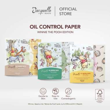 Jacquelle Oil Control Paper Disney Winnie The Pooh Edition - Kertas Minyak Wajah isi 50s Pooh - Jasm