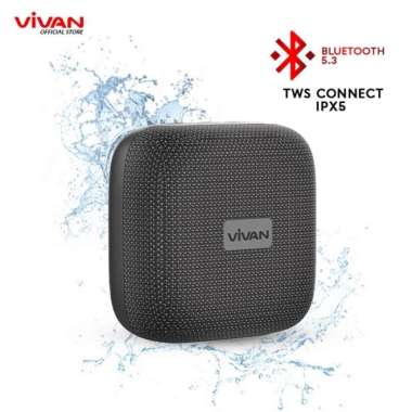 Vivan Mini Speaker VS3 Interkoneksi TWS - Gray