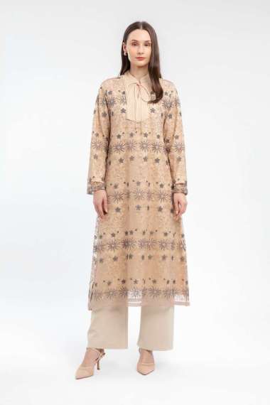 MINIMAL - Rabania - Gamis Bordir Metalik - Pink XXL Pink_Light