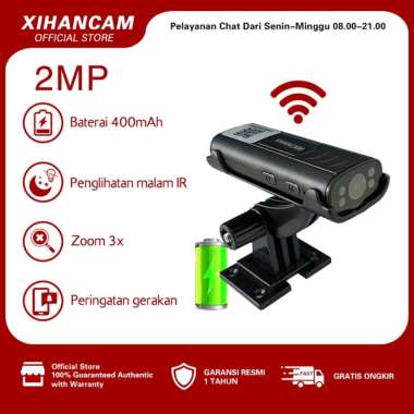 TECNO XIHANCAM 3MP CCTV Mini Tersembunyi Spy Cam Wifi CCTV Kecil Spy Kamera Mini Wifi Jarak Jauh Lew