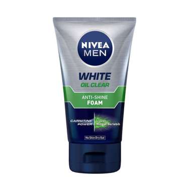 Nivea men facial foam 100 ml white oil clear