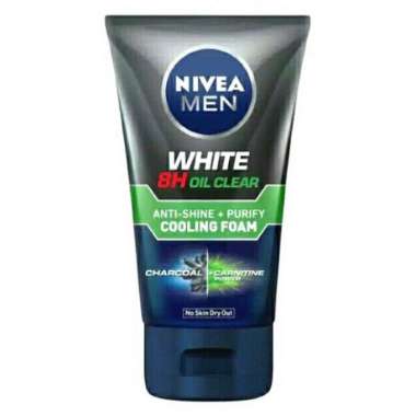 Nivea men facial foam 100 ml white 8H oil clear