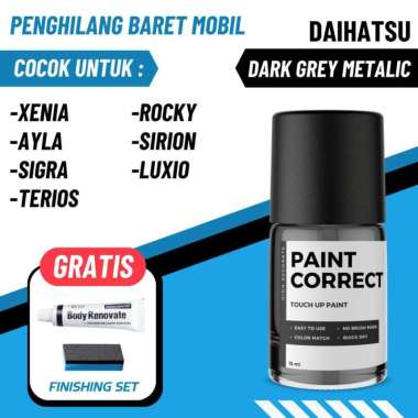 CAT OLES PENGHILANG BARET MOBIL DAIHATSU DARK GREY METALIC ABU