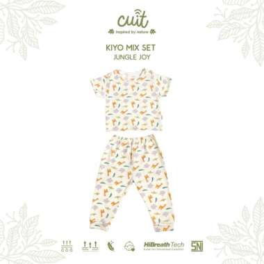 CUIT Kiyo Setelan Anak Baju Bayi 3 Bulan - 2 Tahun Tangan Pendek Celana Panjang Motif Karakter III S