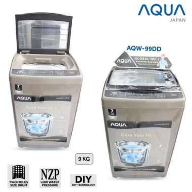 Mesin Cuci Aqua 1 tabung 9 kg AQW 99 DD Otomatis