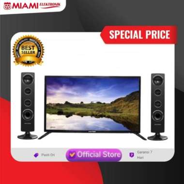 POLYTRON TV 32TV1855 SPEAKER TOWER DIGITAL TV / LED Polytron 32 inch / Digital TV Polytron PLD32TV18