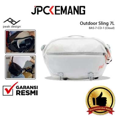 JPC KEMANG Peak Design Outdoor Sling Bag 7L Peak Design Tas Sling Pouch 7 L GARANSI RESMI Cloud